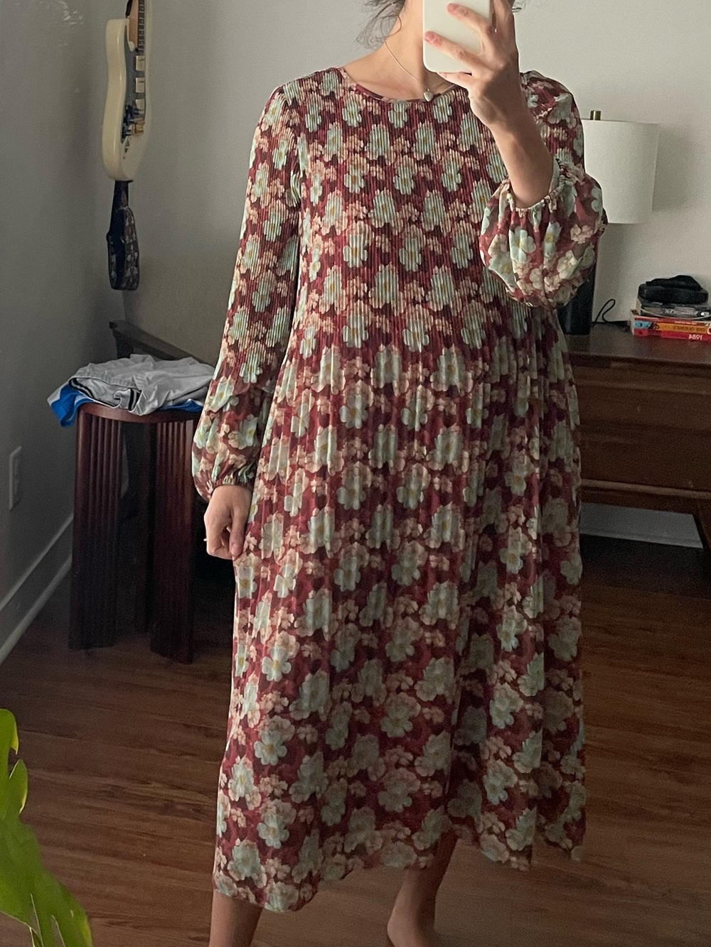 Wilfred daydreamer floral pleated dress